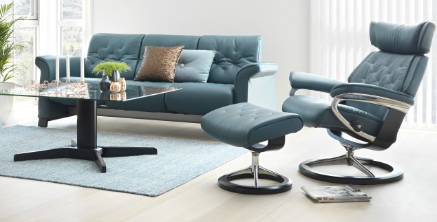 Sofa and Skyline Chair & Ottoman from Stressless