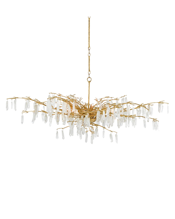Forest Dawn Gold Chandelier