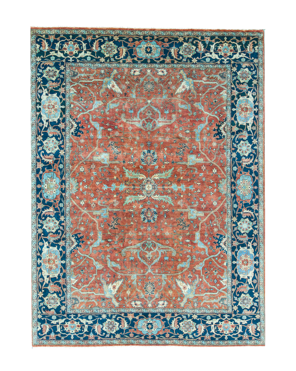 Serap Antiqued Rust Blue