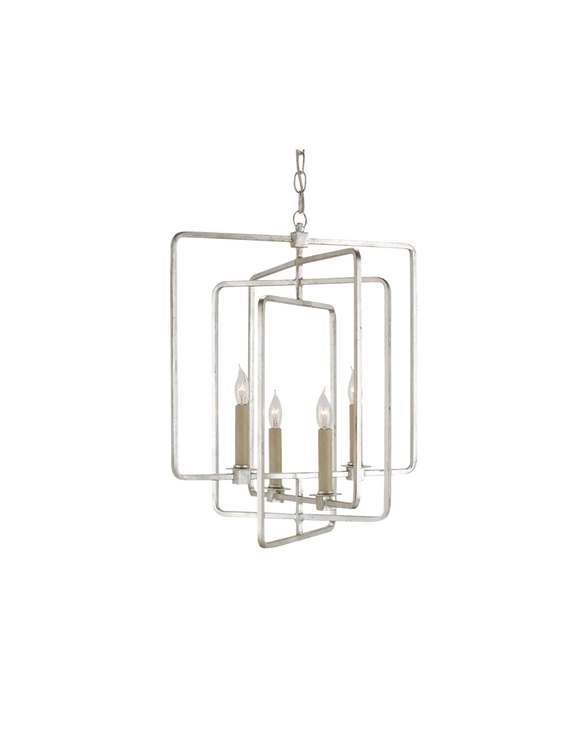 Metro Silver Square Chandelier