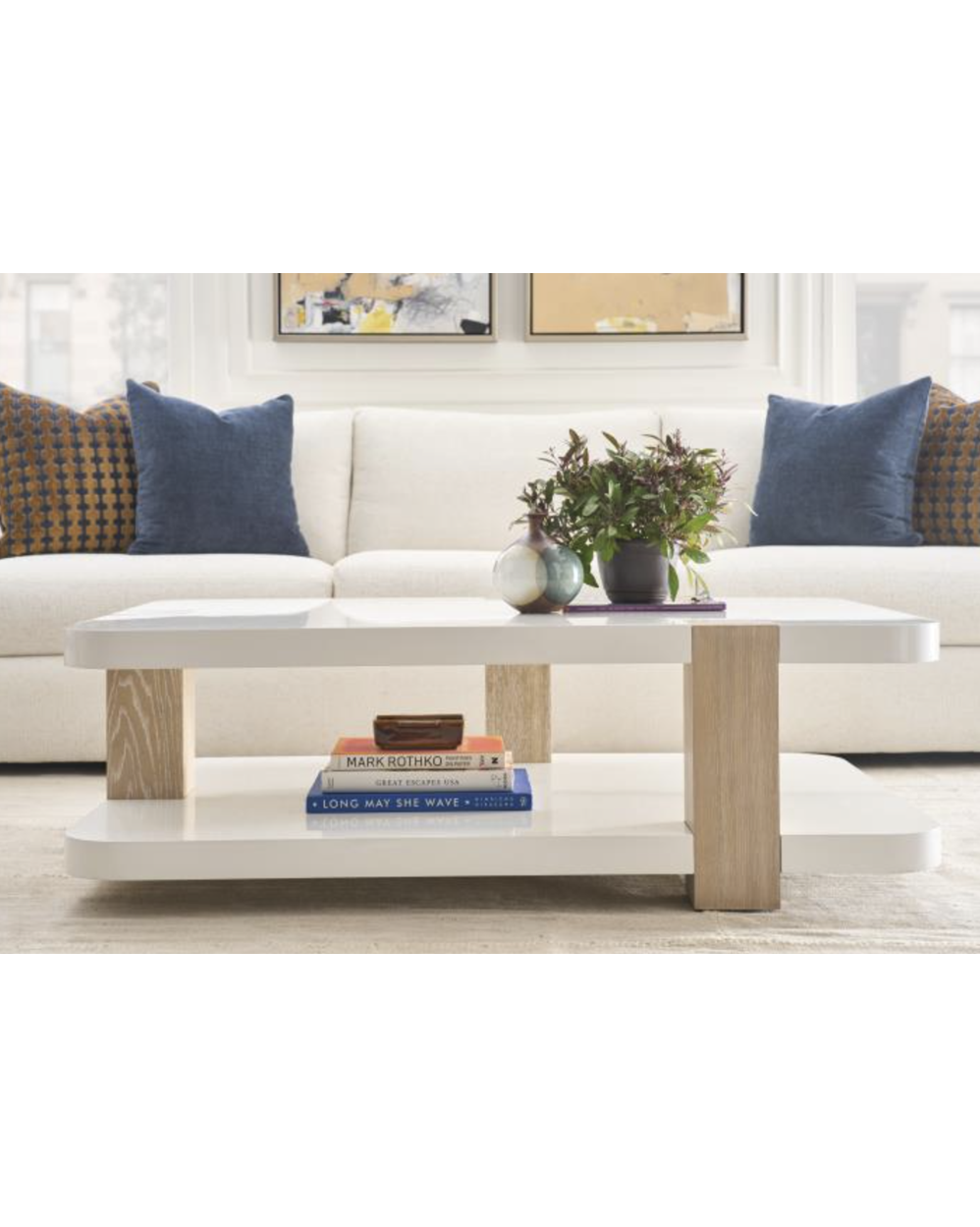 Cadence Cocktail Table - Sand Cerused
