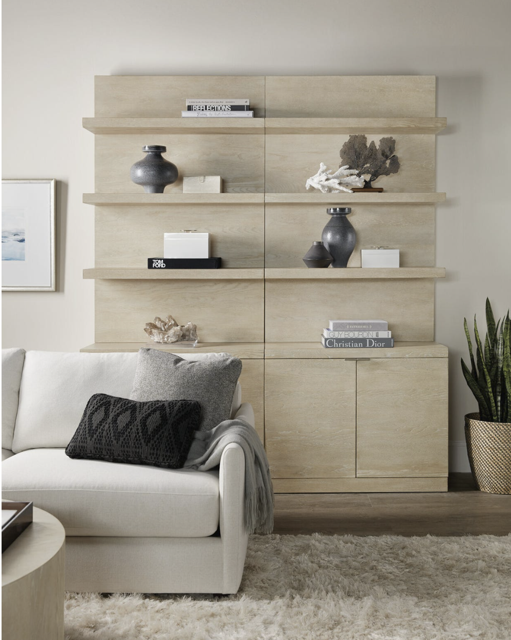 Cascade Bookcase Base and Hutch