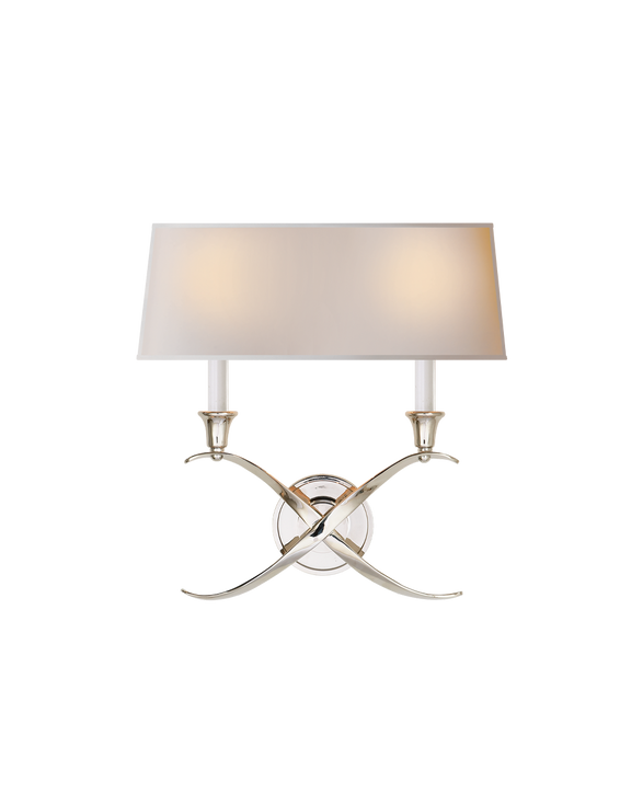 Cross Bouillotte Sconce - Finishes Options Available