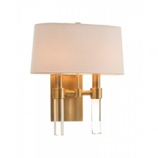 Glass Rod Two-Light Wall Sconce