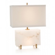 Alabaster Horizontal Block Table Lamp