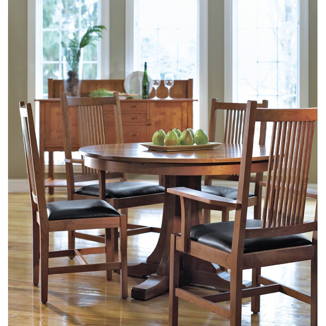 Round Pedestal Dining Table, Stickley Round Dining Table