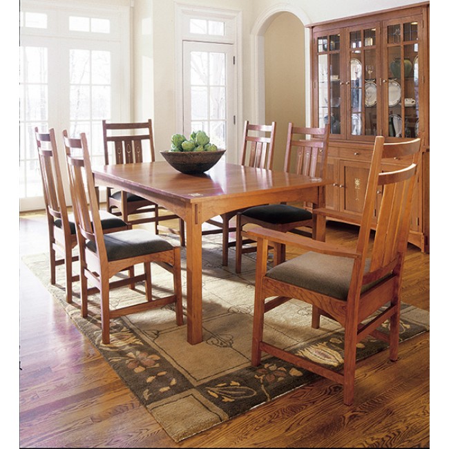 Harvey Ellis Dining Table, Stickley Dining Table Chairs