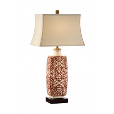 Embroidered Bottle Lamp - Red